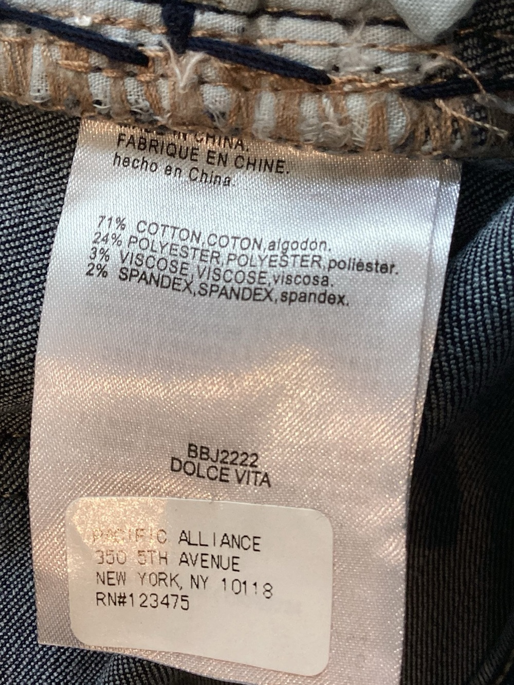 Bebe Textured Velvet Side Stripe Jeans Dolce Vita Skinny New 26 Dark Blue - Picture 12 of 14